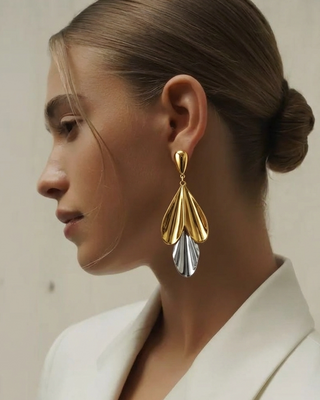 Gold And Silver Petal Drops