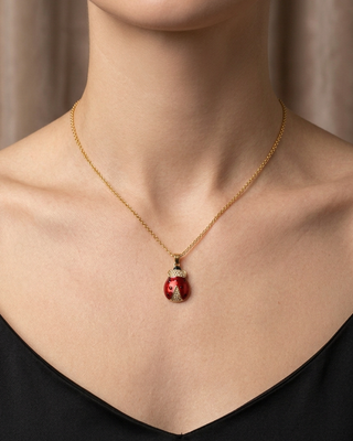 Ladybug Golden Stainless Steel Necklace