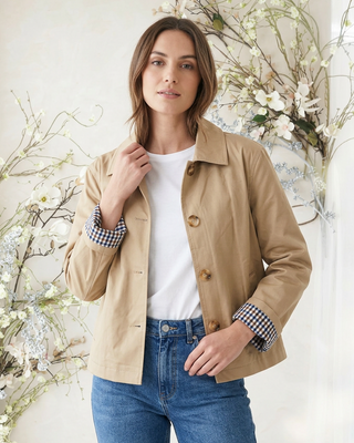 Lara Cropped Trench 'Beige'