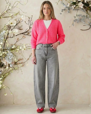 Paige Balloon Leg Jeans 'Grey'