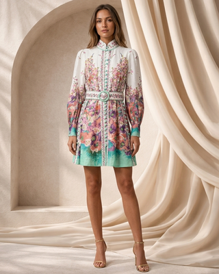 Alyssa Short Dress 'Multicoloured'