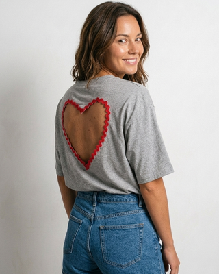 The Love Story Cotton T-Shirt 'Grey'