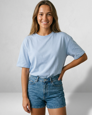 The Love Story Cotton T-Shirt 'Baby Blue'