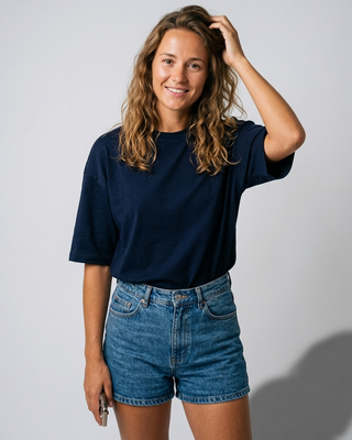 The Love Story Cotton T-Shirt 'Navy'