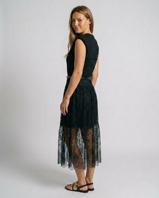 San Marino Scuba Lace Dress 'Black'