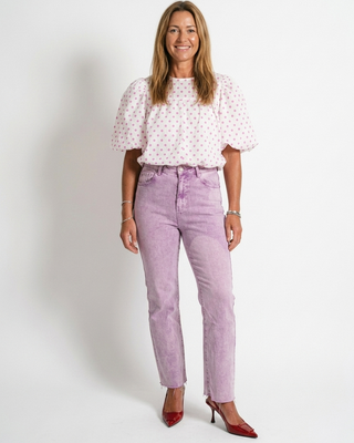 Rosalie Distressed Jeans 'Lilac'
