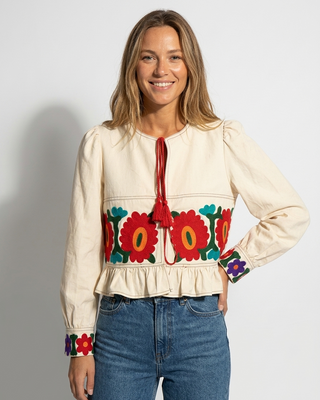Rouge Embroidered Jacket 'Cream' 11/5