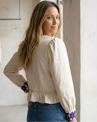 Rouge Embroidered Jacket 'Cream' 11/5