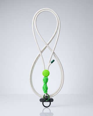 Phone & Bag Strap 'Cream & Neon Green'