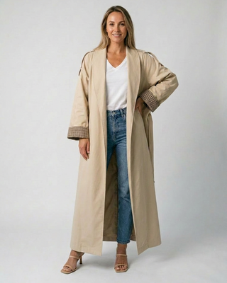 Royale Oversized Long Trench Coat 'Beige' SUNDAY 30/8