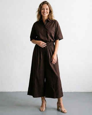 Muse Cotton Culottes 'Brown'