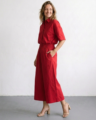 Muse Cotton Culottes 'Cherry Red'