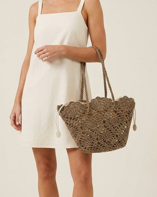Santorini Structured Crochet Hand Bag