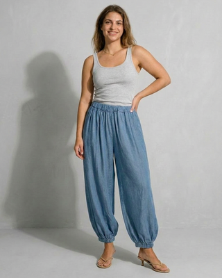 Jasmine Tencel Trousers 'Denim' PLUS SIZE