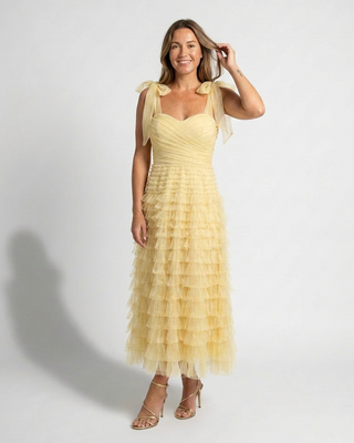 Elvira Tulle Dress 'Lemon'