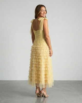 Elvira Tulle Dress 'Lemon'