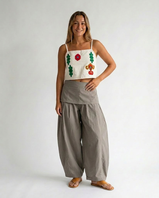 Nomad Cotton Trousers 'Taupe'