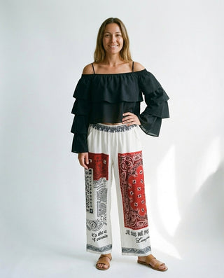 Souk Linen Trousers ' Multicoloured' LIVE