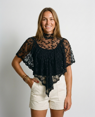 Cherie Lace Blouse 'Black'