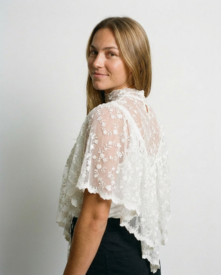 Cherie Lace Blouse 'White'