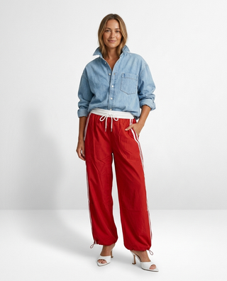 Connie Trackpants 'Red & White' LIVE