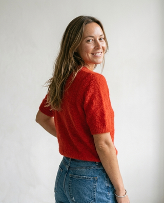 Elly Kid Mohair Jumper 'Red' LIVE