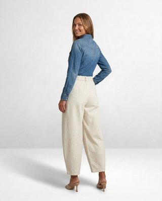 Lana Balloon Leg Jeans 'Cream'