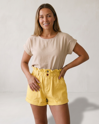 Sophie Denim Shorts 'Yellow'