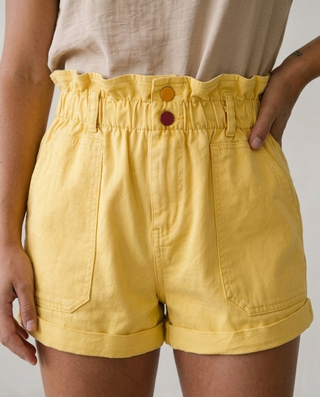 Sophie Denim Shorts 'Yellow'