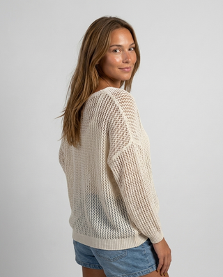 Heidi Star Knitted Jumper 'Cream & Gold'