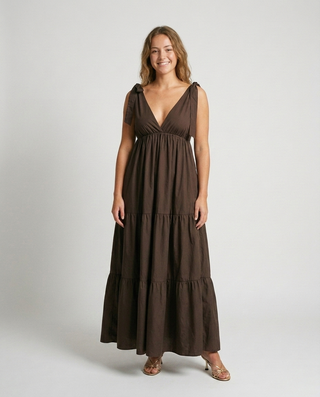Estelle Dress 'Brown' LIVE