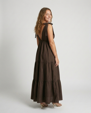 Estelle Dress 'Brown' LIVE