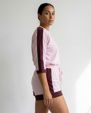 Haze Cotton Shorts 'Pink & Burgundy'