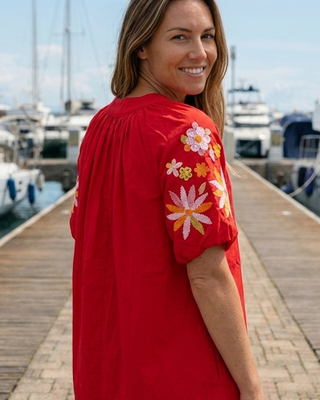 Ivory Rush Dress 'Red' LIVE