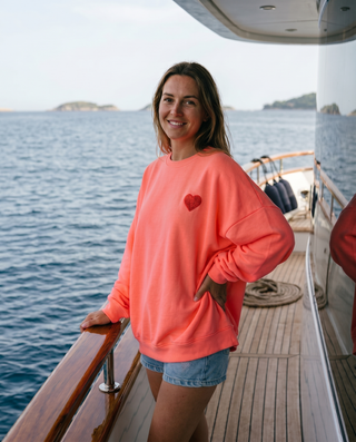 Dolce Vita Cotton Sweatshirt 'Neon Coral'