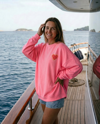Dolce Vita Cotton Sweatshirt 'Neon Pink'
