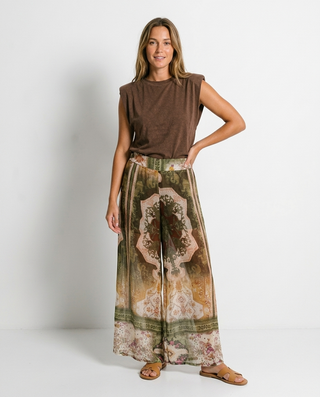 Savina Viscose Trousers 'Multicoloured'