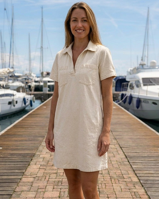 Fiorella Cotton Dress 'Cream'