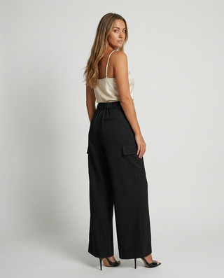Julia Wide Leg Trousers 'Black' LIVE