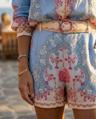 Citrus Belle Shorts 'Blue & Pink'