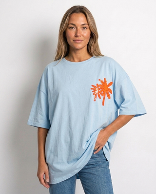 Flair Oversized T-Shirt 'Baby Blue' LIVE