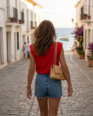 Solara Padded T-Shirt 'Cherry Red'