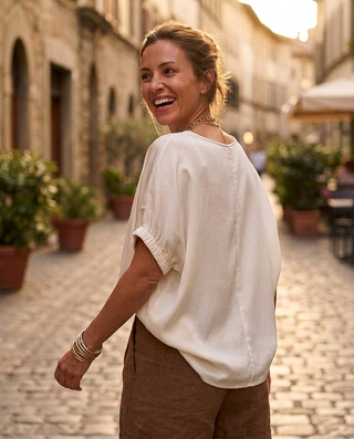 Bluebell Viscose Blouse 'Cream' LIVE 23/7