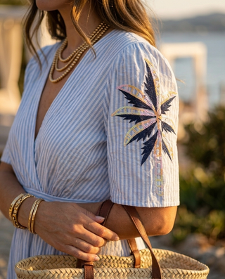 Skye Striped Dress 'Blue & White' LIVE 23/7