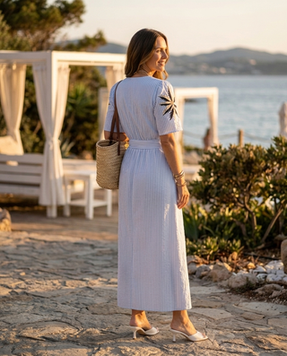 Skye Striped Dress 'Blue & White' LIVE 23/7