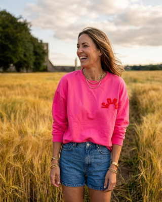 Iconic Club Sweatshirt 'Dark Neon Pink'