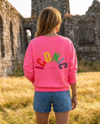 Iconic Club Sweatshirt 'Light Neon Pink'