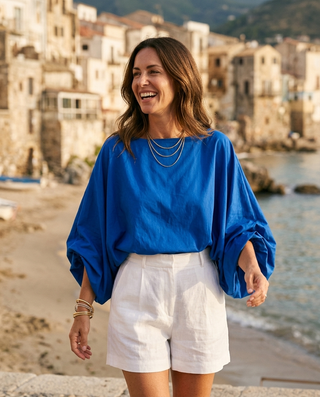 Verona Blouse 'Royal Blue'
