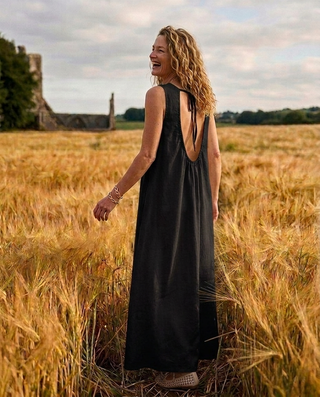 Monaco Viscose Dress 'Black'