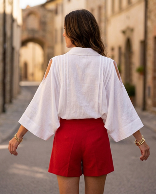 Dahlia Viscose Shirt 'White' LIVE 30/7